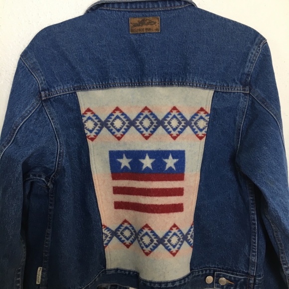 Pendleton Native Wool Denim Jacket L - Picture 2 of 8